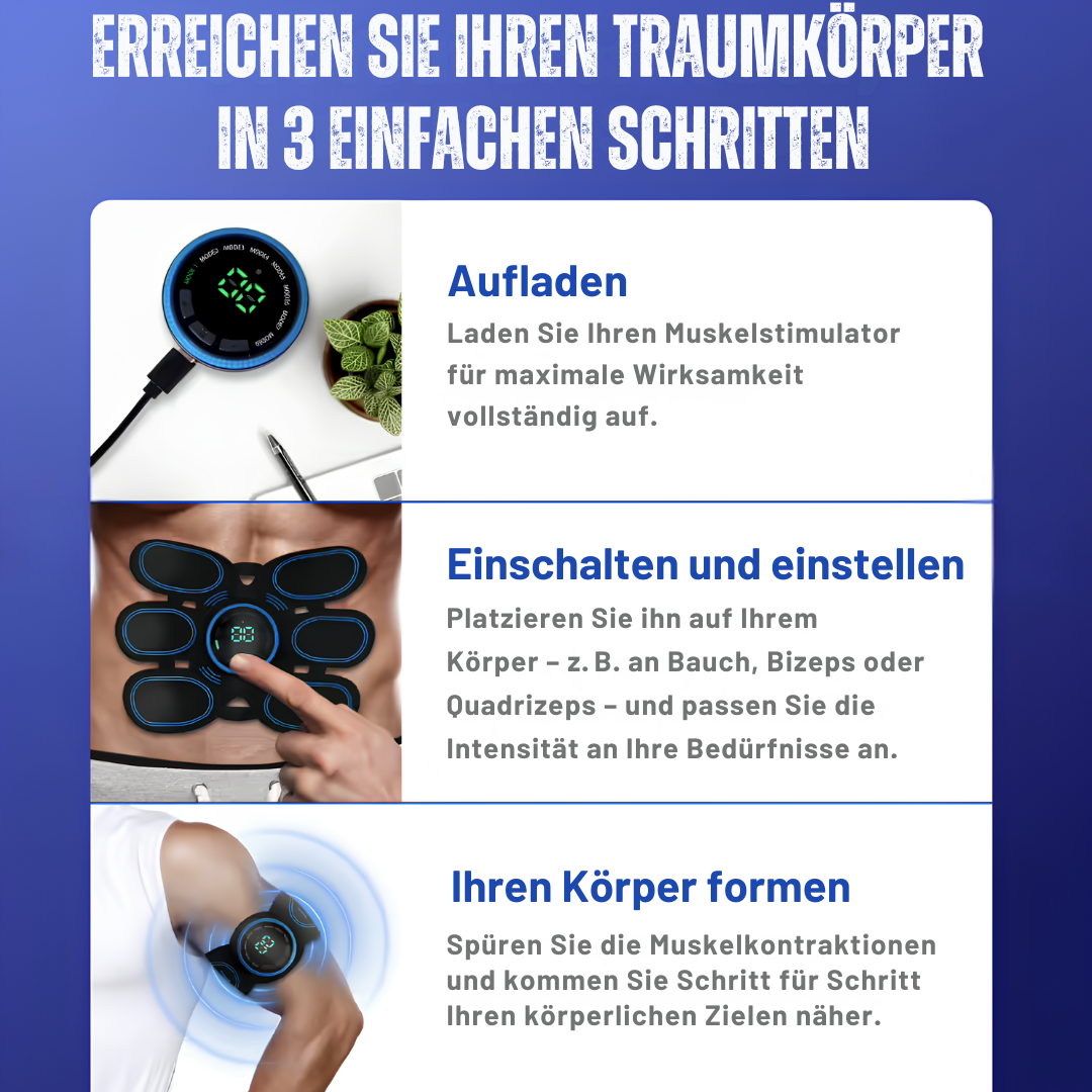 Professioneller EMS Muskelstimulator