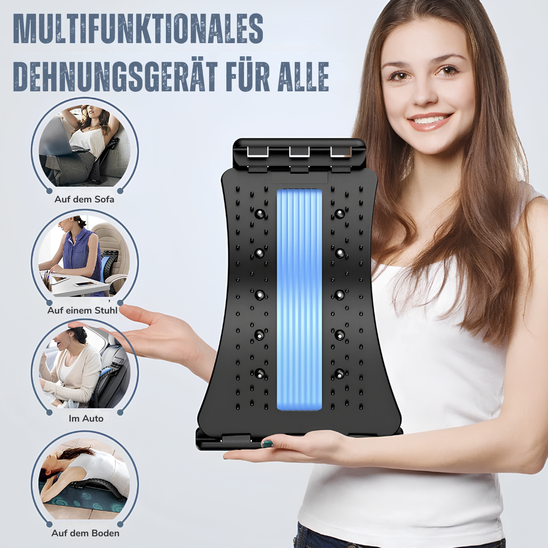 Ergonomisches Rückenstreckgerät - Verstellbar und massierend