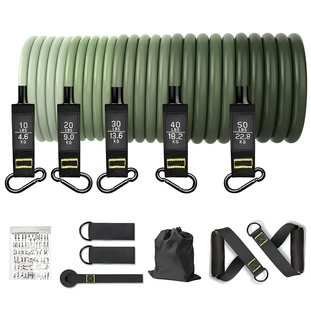 Widerstandsband-Set – Komplettes Training für Zu Hause
