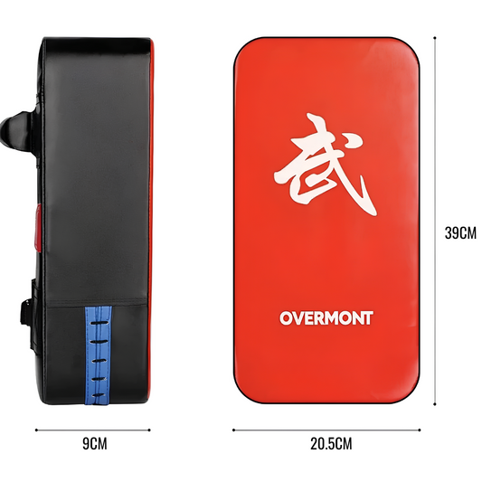 Maße des roten Pao: 39 cm x 20,5 cm x 9 cm – ideal für intensives Box- und Kicktraining.